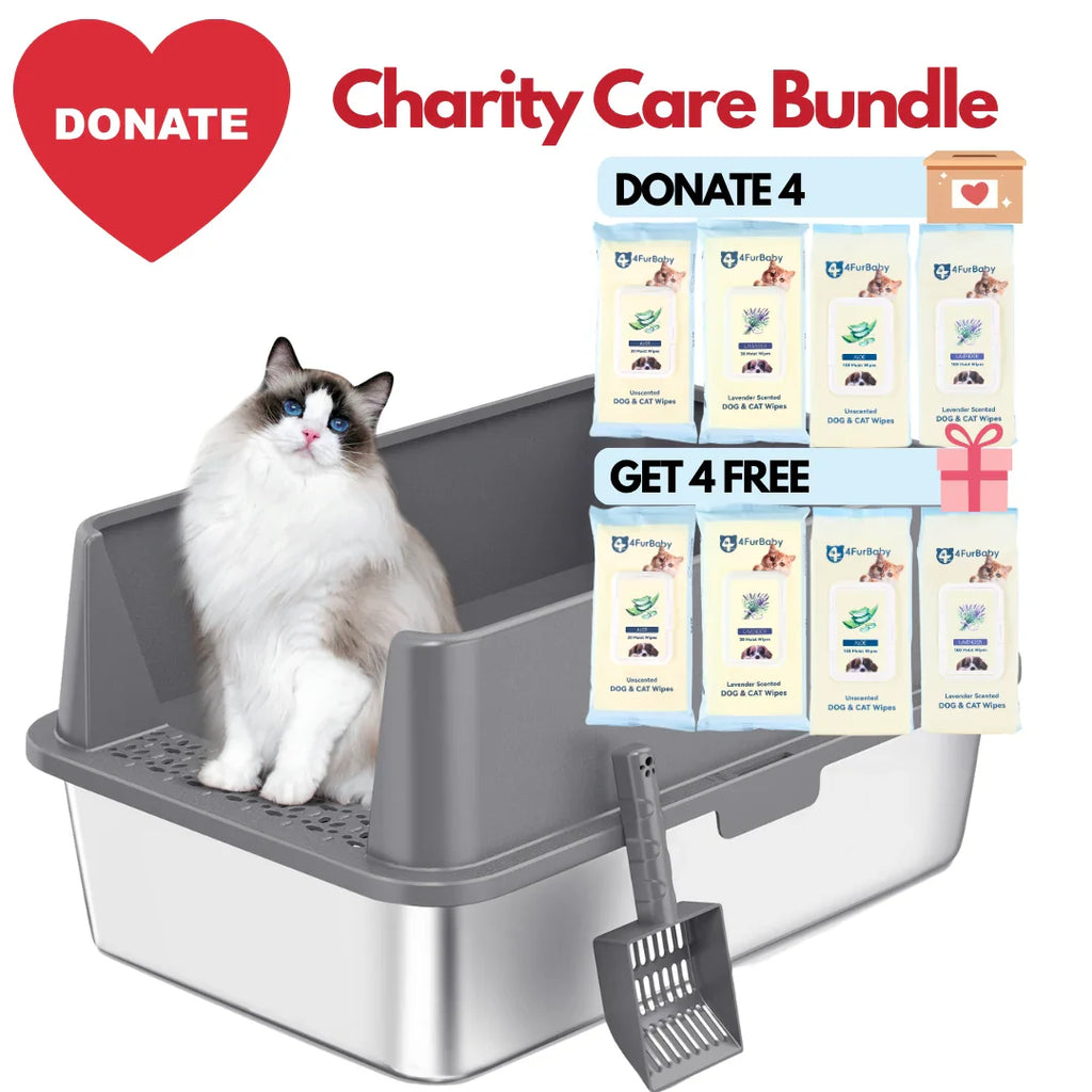 XXL Stainless Steel Cat Litter Box with Lid –  My cat's litter box outlasted my last relationship 😂 — stainless steel, rust-proof, odor-free forever"