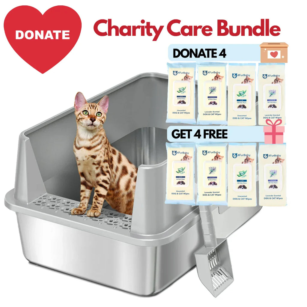 XXL Stainless Steel Cat Litter Box with Lid –  My cat's litter box outlasted my last relationship 😂 — stainless steel, rust-proof, odor-free forever"