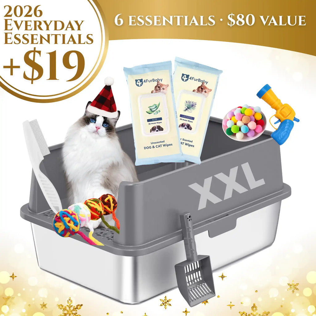 XXL Stainless Steel Cat Litter Box with Lid –  My cat's litter box outlasted my last relationship 😂 — stainless steel, rust-proof, odor-free forever"