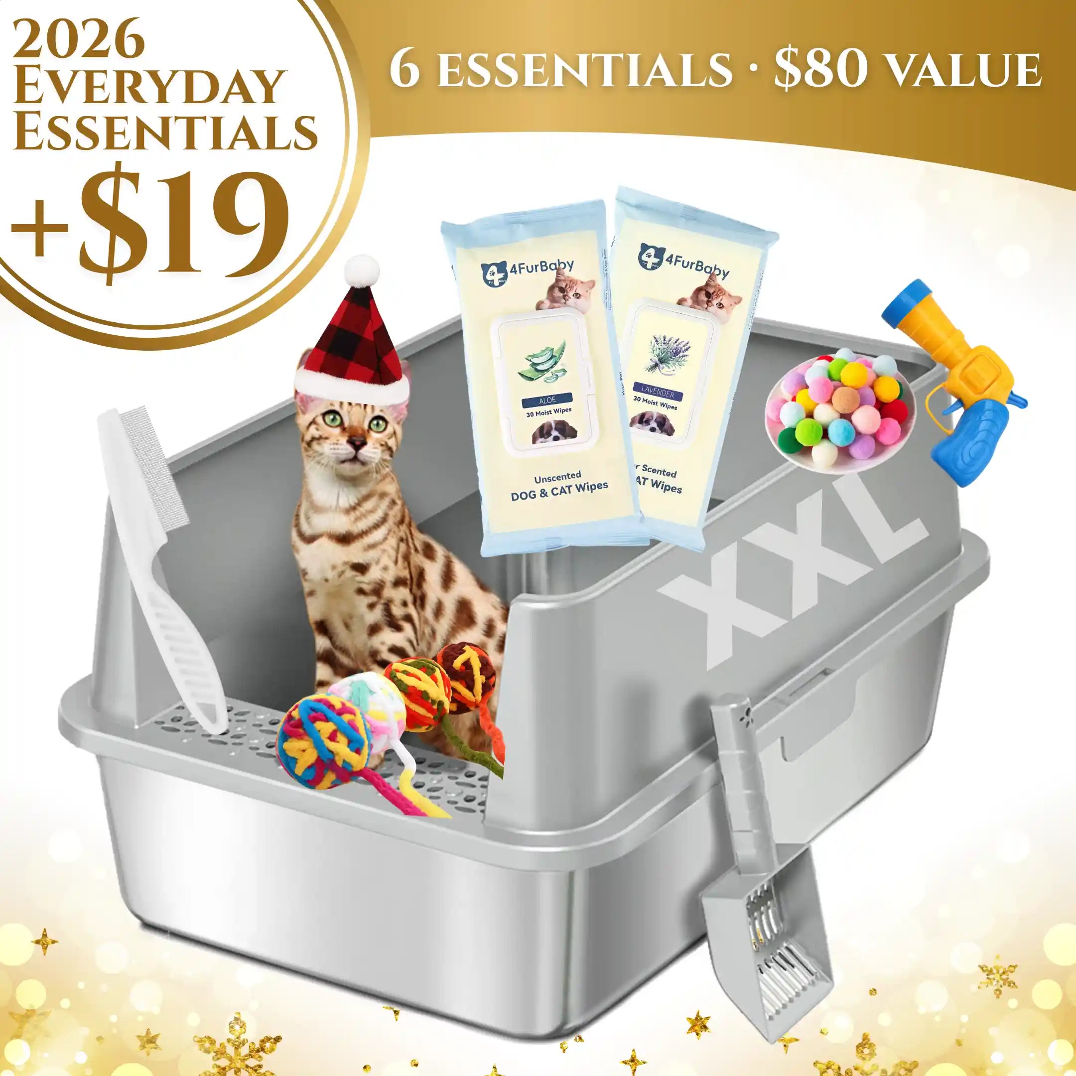 XXL Stainless Steel Cat Litter Box with Lid –  My cat's litter box outlasted my last relationship 😂 — stainless steel, rust-proof, odor-free forever"