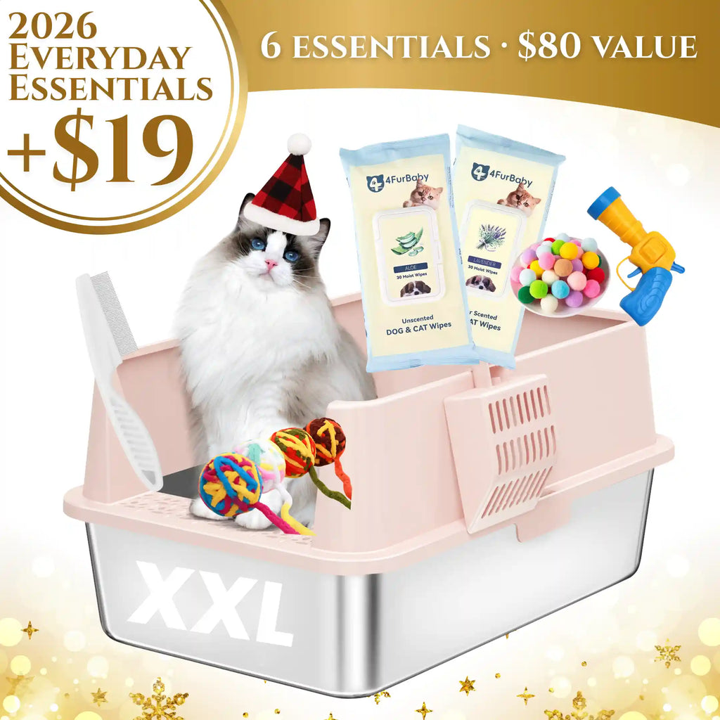 XXL Stainless Steel Cat Litter Box with Lid –  My cat's litter box outlasted my last relationship 😂 — stainless steel, rust-proof, odor-free forever"