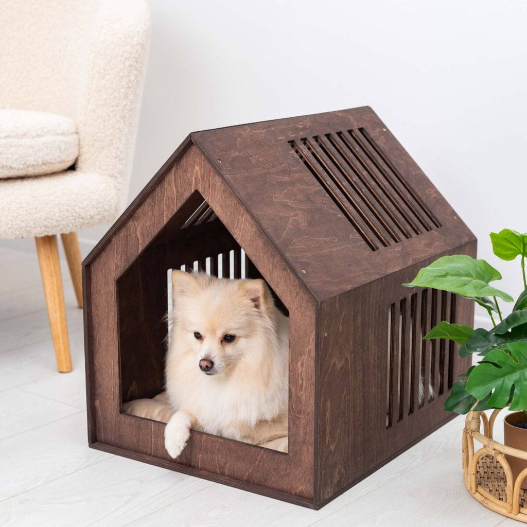 Small Indoor Dog House! My dog has better home decor than me now 😭 !