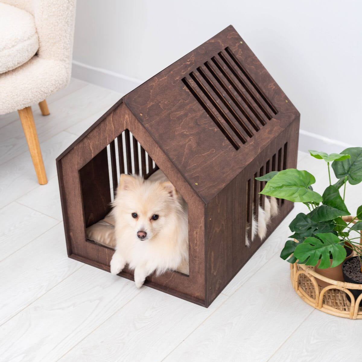 Small Indoor Dog House! My dog has better home decor than me now 😭 !