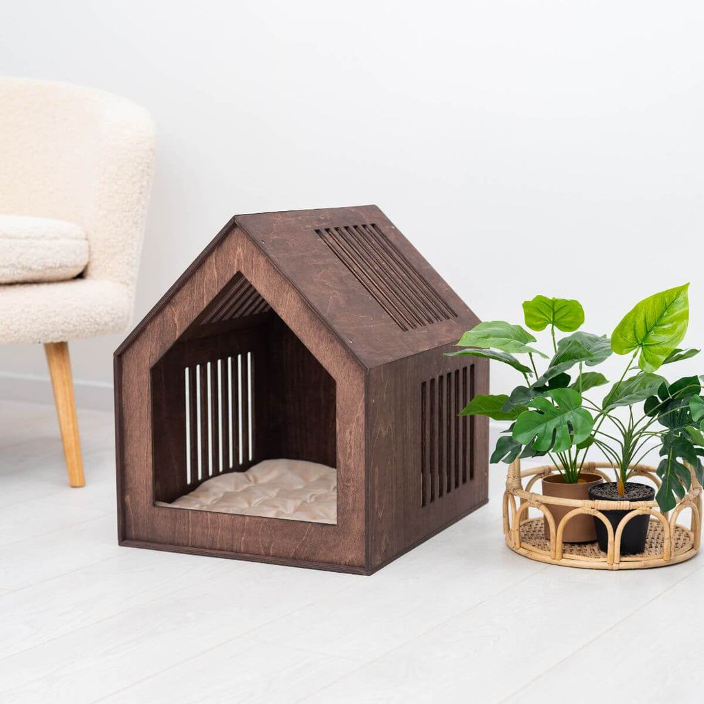 Small Indoor Dog House! My dog has better home decor than me now 😭 !